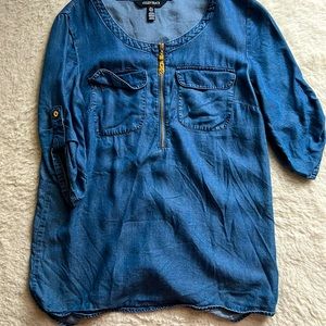 Ellen Tracy denim tunic - size S
